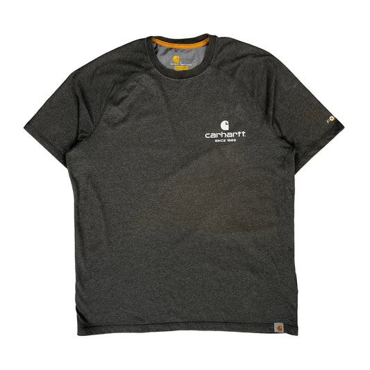 Carhartt T-Shirt - Large Grey Polyester