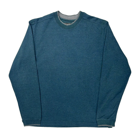 Quiksilver Long Sleeve T-Shirt - Large Blue Cotton