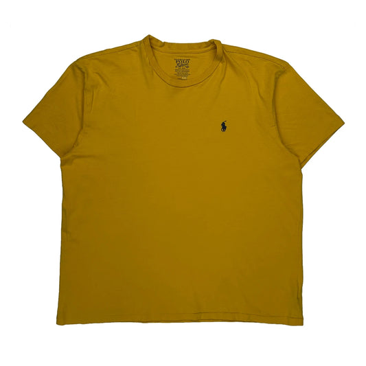 Vintage Polo By Ralph Lauren T-Shirt - Large Yellow Cotton