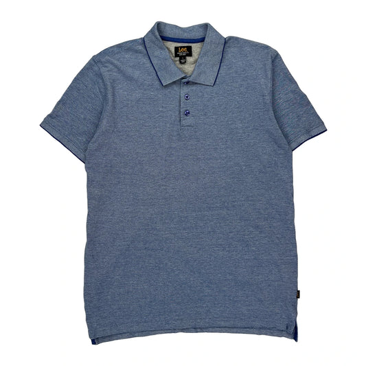 Lee Polo Shirt - Large Blue Cotton