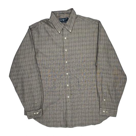 Ralph Lauren Checked Shirt - 3XL Grey Cotton