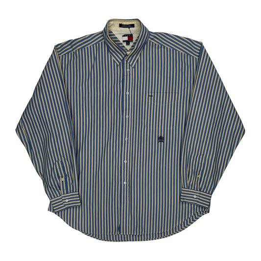 Tommy Hilfiger Striped Shirt - XL Blue Cotton