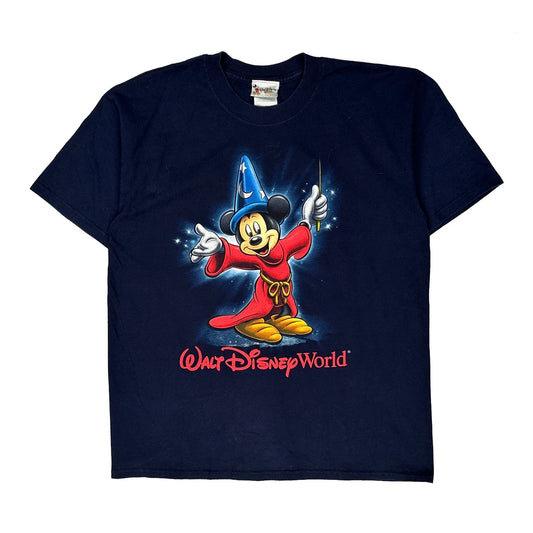 Vintage Disney Cartoon T-Shirt - Large Navy Cotton