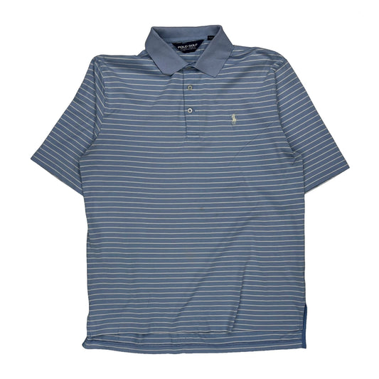 Polo Golf Ralph Lauren Striped Polo Shirt - Medium Blue Cotton