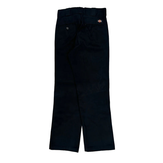 Vintage Dickies Trousers - 28W UK 10 Black Cotton Blend