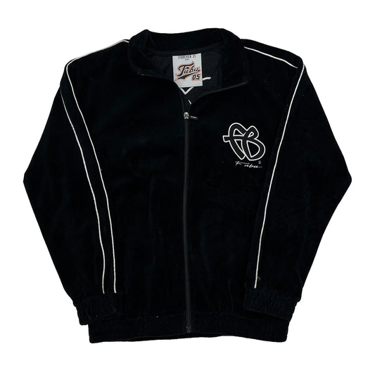 Vintage Fubu Track Jacket - XL Black Polyester