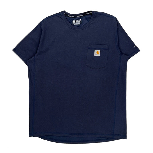 Force Carhartt T-Shirt - Large Blue Cotton
