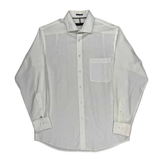 Tommy Hilfiger Shirt - Medium White Cotton