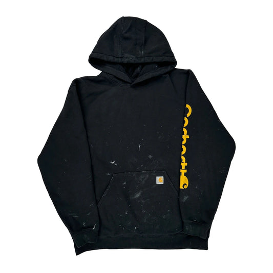 Carhartt Spellout Hoodie - XL Black Cotton