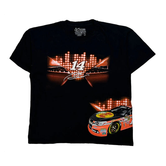 Tony Stewart Chase Authentics Nascar T-Shirt - Large Black Cotton