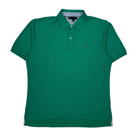Vintage Tommy Hilfiger Polo Shirt - XL Green Cotton