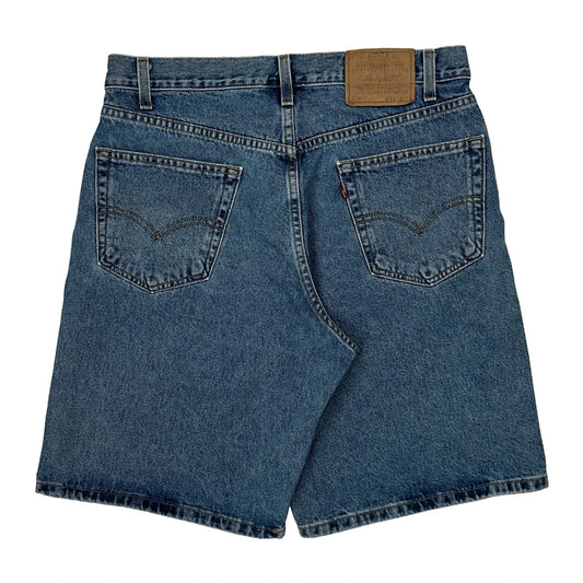 550 Levis Baggy Denim Shorts - 32W 10L Blue Cotton