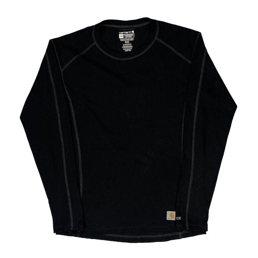 Carhartt Long Sleeve T-Shirt - Medium Black Polyester