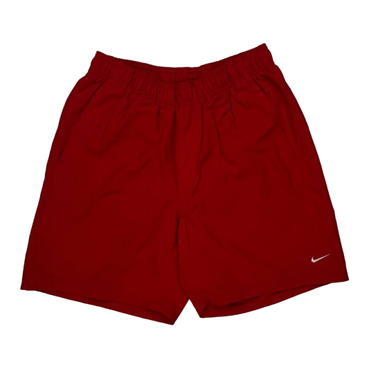 Vintage Nike Sport Shorts - Medium Red Polyester