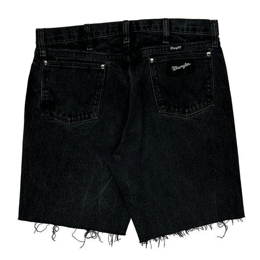 Wrangler Denim Shorts - 33W 10L Black Cotton