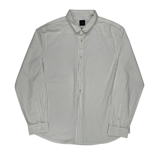 Armani Exchange Slim Shirt - 2XL White Cotton