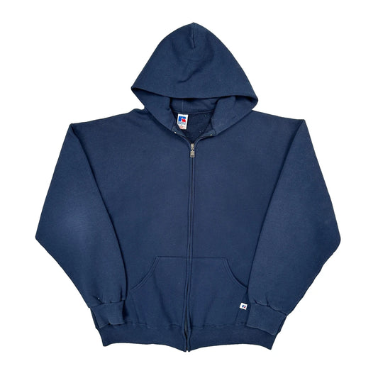 Russell Athletic Hoodie - XL Navy Cotton