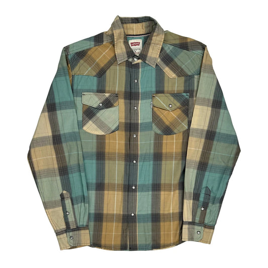 Levis Checked Shirt - Medium Multicoloured Cotton