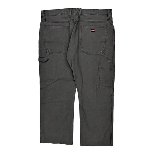 Dickies Carpenter Trousers - 38W 26L Grey Cotton