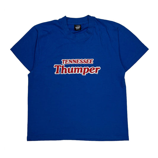 Vintage Tennessee Thumper Screen Stars Single Stitch T-Shirt - Large Blue Cotton Blend