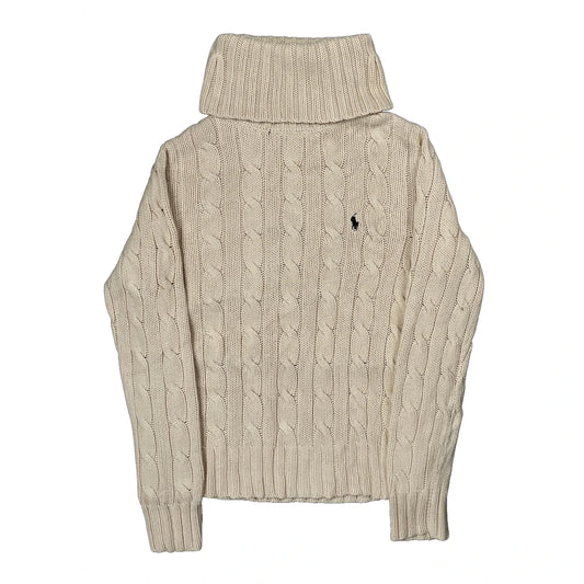 Vintage Ralph Lauren Rollneck - Large Cream Cotton