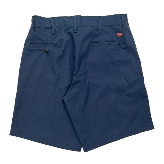 Red Kap Work Chino Shorts - 32W 9L Blue Polyester Blend