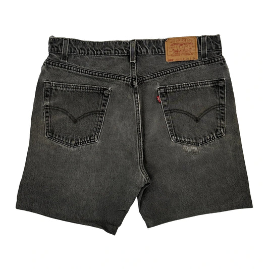 Levis Denim Shorts - 33W 8L Grey Denim