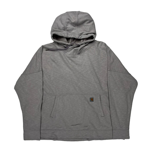 Carhartt Hoodie - 2XL Grey Cotton Blend