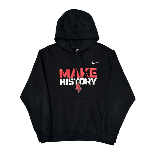 Vintage Make History Nike Hoodie - XL Black Cotton