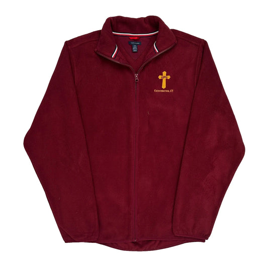 Kensington, Ct Tommy Hilfiger Fleece Jacket - Small Burgundy Polyester