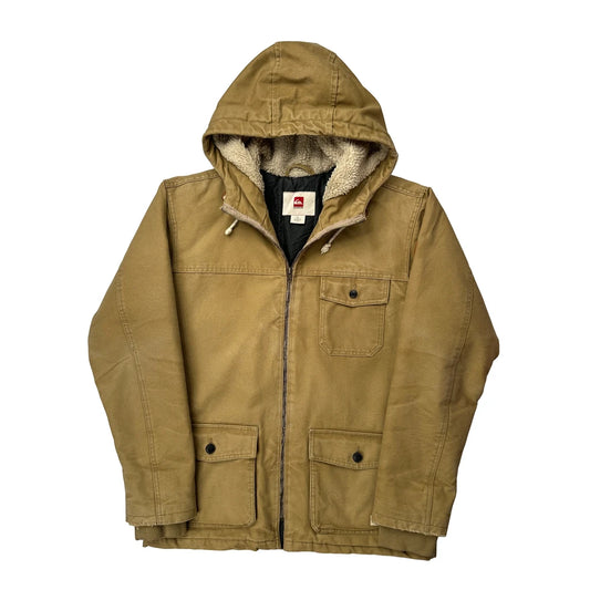Quiksilver Jacket - Large Khaki Cotton