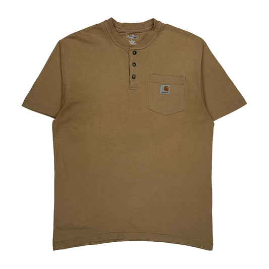 Vintage Carhartt T-Shirt - Medium Brown Cotton