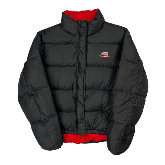 90S Polo By Ralph Lauren Puffer - Large Black Polyester