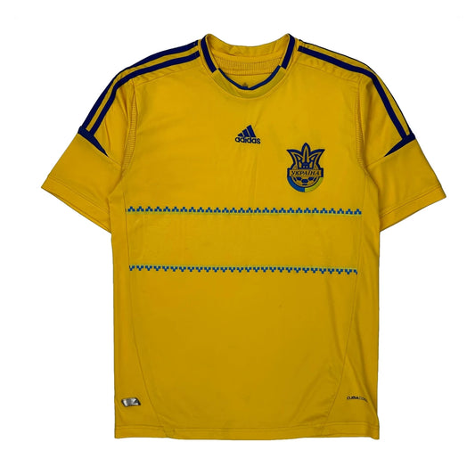 UKraine Adidas 2011-13 Home Football Shirt - XL Yellow Polyester