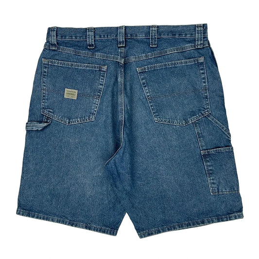 Wrangler Carpenter Shorts - 36W 9L Blue Cotton