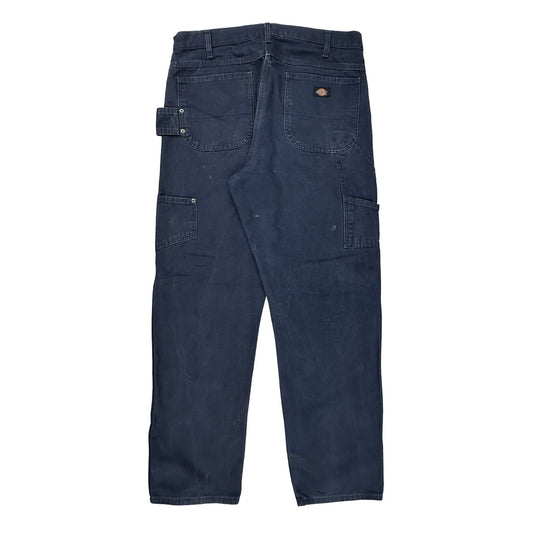 Dickies Carpenter Trousers - 36W 31L Navy Cotton