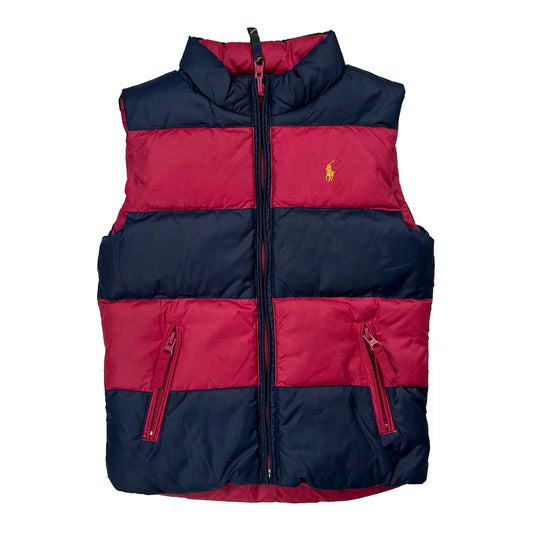 Vintage Age 7-9 Polo By Ralph Lauren Gilet - Small Navy Polyester