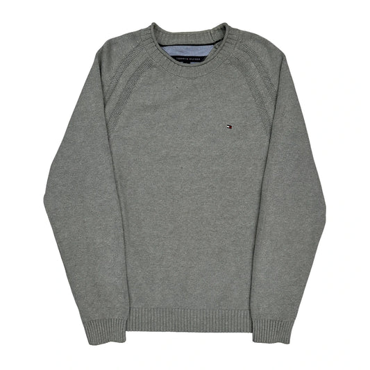 Tommy Hilfiger Jumper - XL Grey Cotton