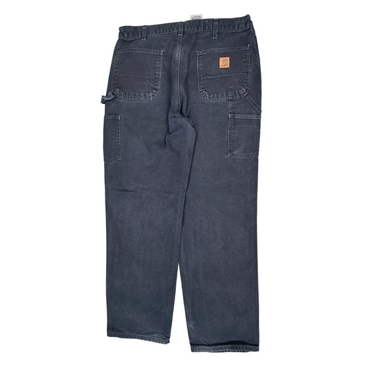 Carhartt Carpenter Trousers - 36W 34L Grey Cotton