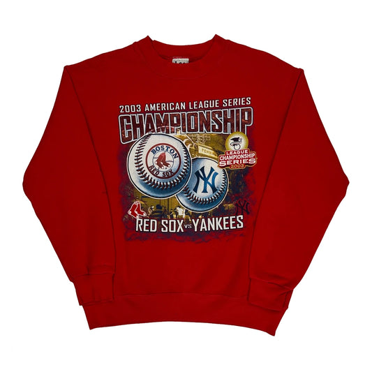Red Sox Vs Yankees Lee Sport Graphic Sweatshirt - Large Red Cotton