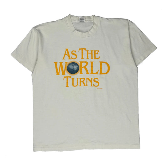 As The World Turns Tv Fruit Of The Loom Single Stitch T-Shirt - XL White Cotton