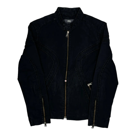 Vintage Armani Exchange Jacket - Medium Black Cotton