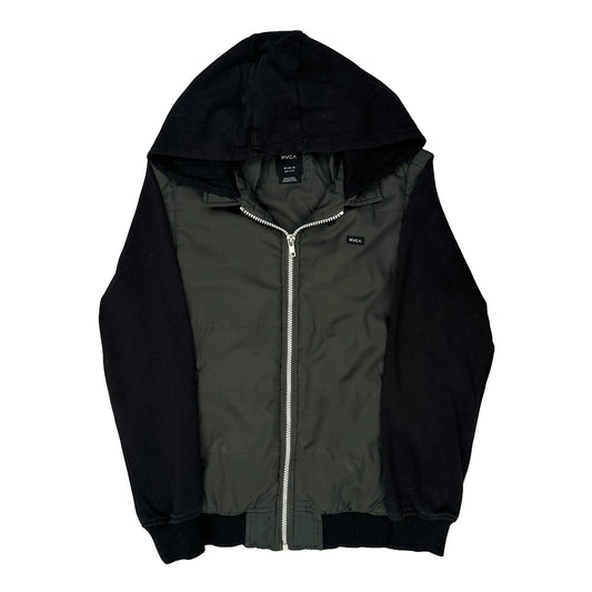 Vintage Rvca Jacket - Medium Black Polyester