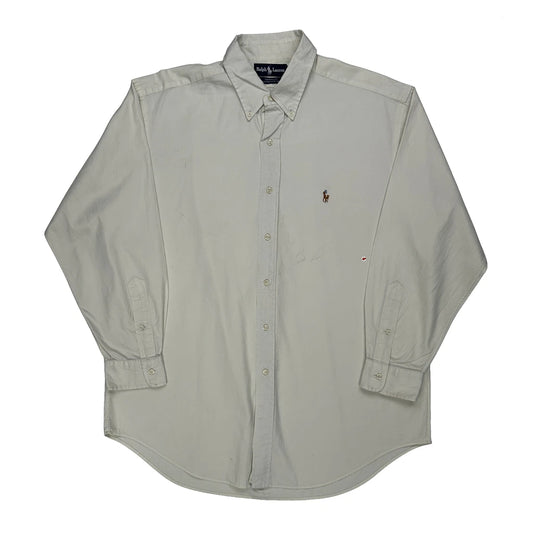 Ralph Lauren Shirt - Large Cream Cotton
