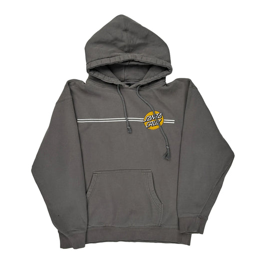 Santa Cruz Graphic Hoodie - Medium Grey Cotton Blend