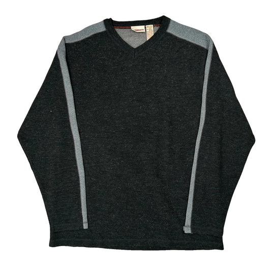 Vintage Quiksilver Jumper - 2XL Black Cotton Blend