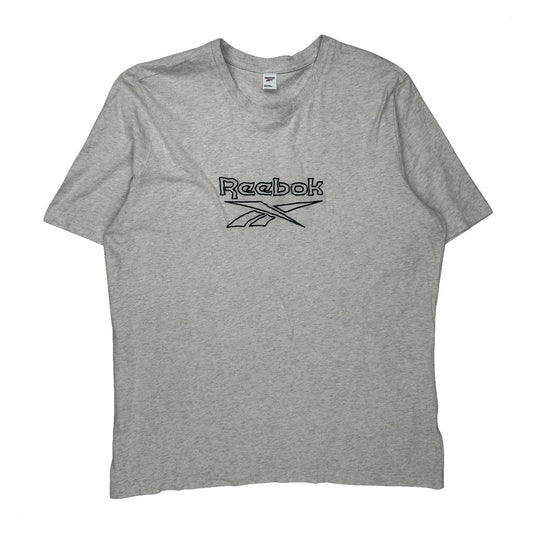 Vintage Reebok T-Shirt - Large Grey Cotton