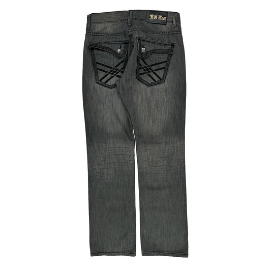 Vintage Bb Casual Line Jeans - 32W 31L Grey Cotton