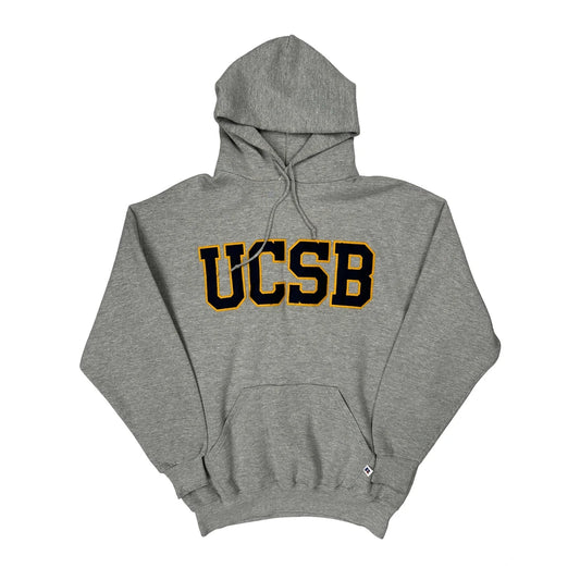 Russell Athletic College Hoodie - XL Grey Cotton Blend