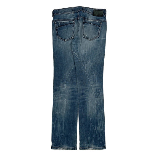 Diesel Boot Cut Jeans - 30W UK 8 Blue Cotton